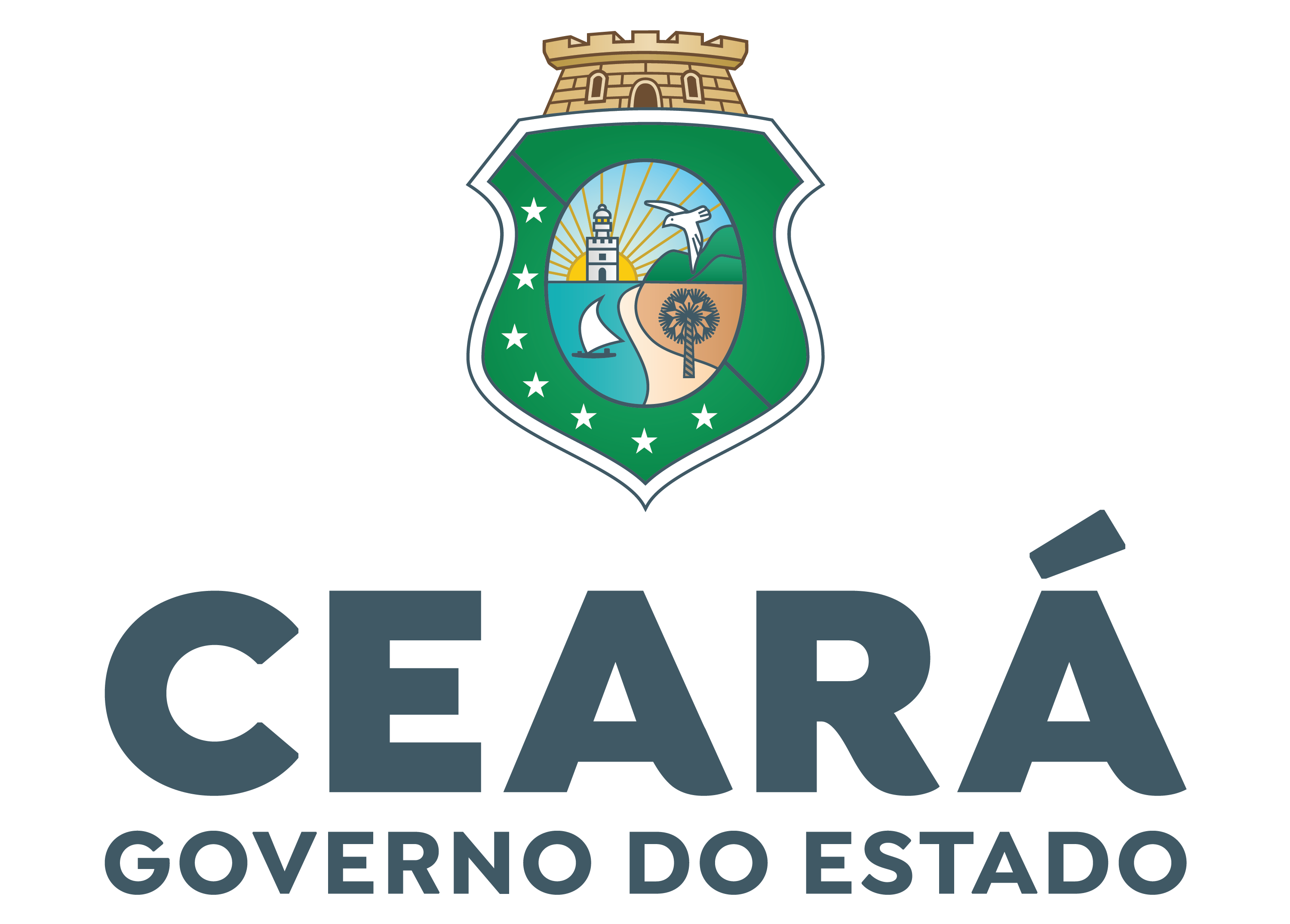 Logotipo Vertical do Governo do Ceará 2021
