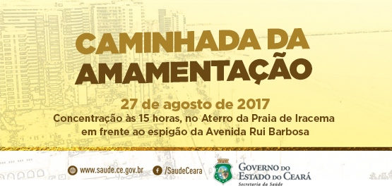 banner caminhada da amamentação