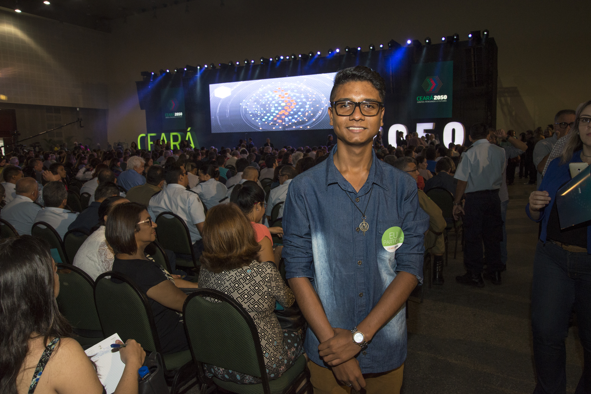 Nesta segunda-feira (2), o governador Camilo Santana apresentou a um público de cerca de quatro mil pessoas a Plataforma Estratégica de Desenvolvimento de Longo Prazo