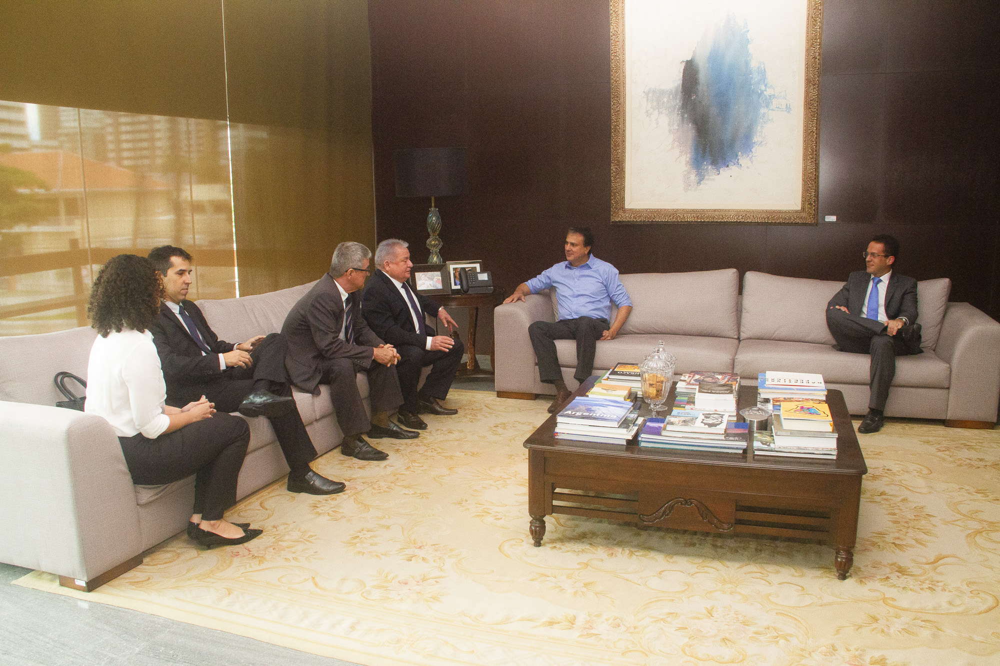 Reunião no Palácio da Abolição