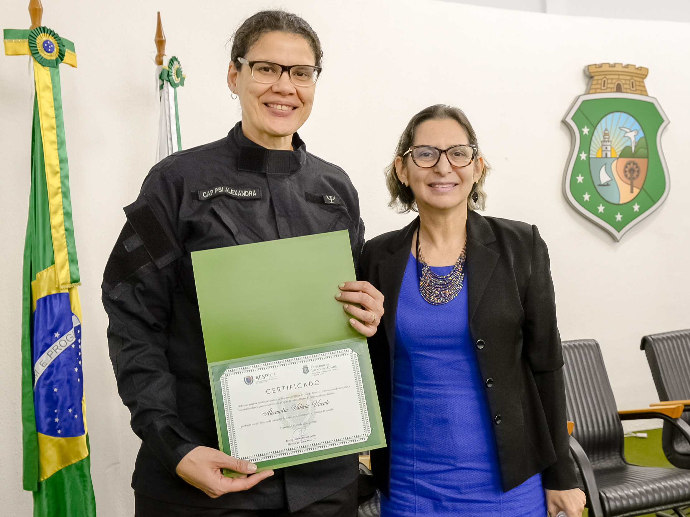 Imagem da aula inaugural do Curso de Atendimento à Tentativa de Suicídio