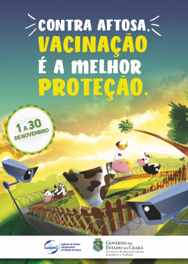 banner de vacinação contra febre aftosa