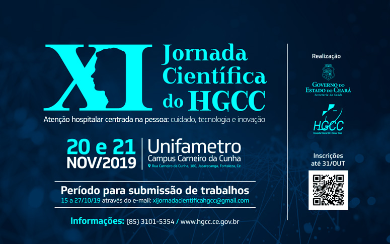 banner XI Jornada Científica do Hospital César Cals