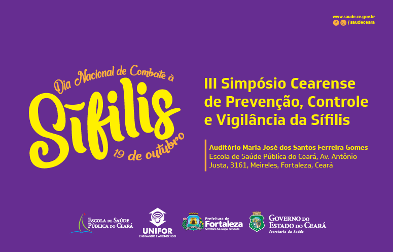 banner prevenção e controle de sífilis