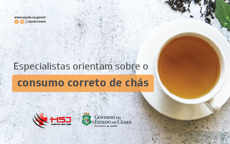 Banner sobre consumo correto de chás