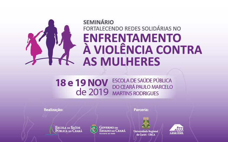 Banner do projeto de atenção à Violência contra a Mulher