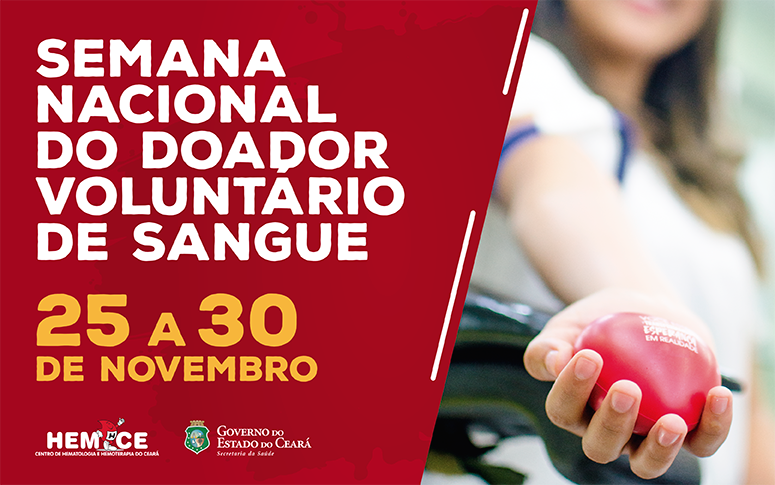 Banner da Semana Nacional do Doador de Sangue